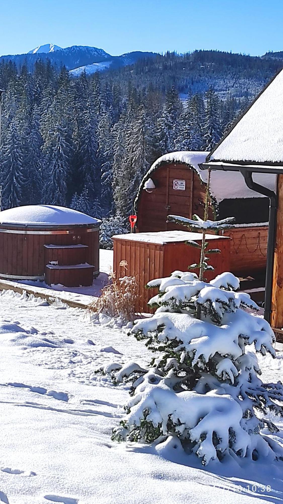 Witowianskie Domki Z Kominkiem, Jacuzzi I Sauna Dzianisz Exterior photo